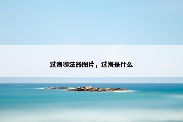 过海哪法器图片，过海是什么