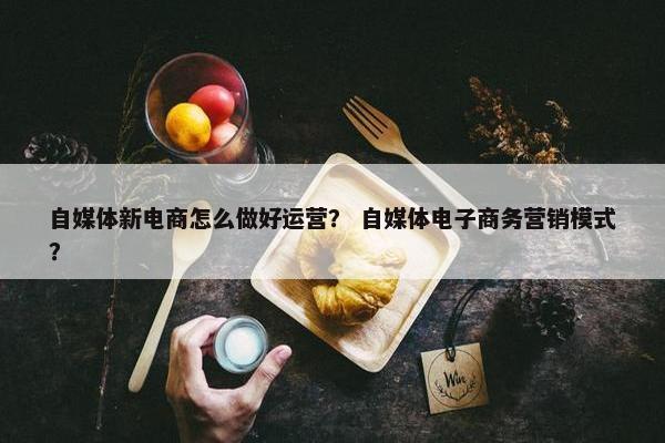 自媒体新电商怎么做好运营？ 自媒体电子商务营销模式？