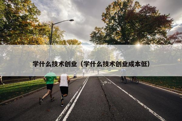 学什么技术创业（学什么技术创业成本低）