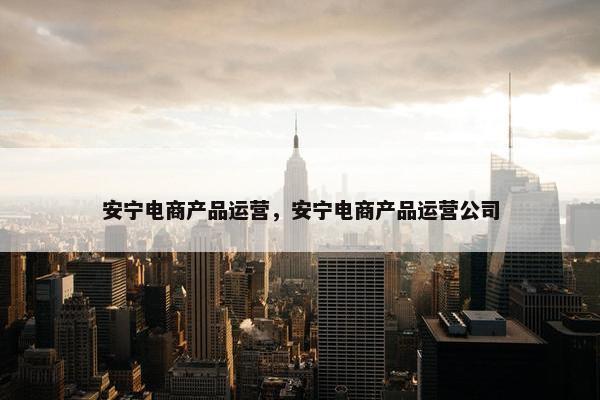 安宁电商产品运营，安宁电商产品运营公司