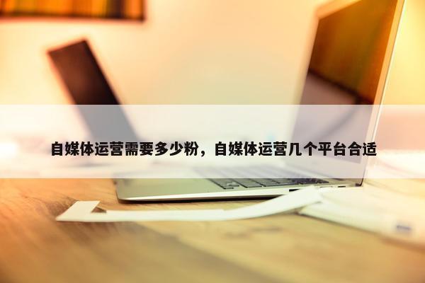 自媒体运营需要多少粉，自媒体运营几个平台合适