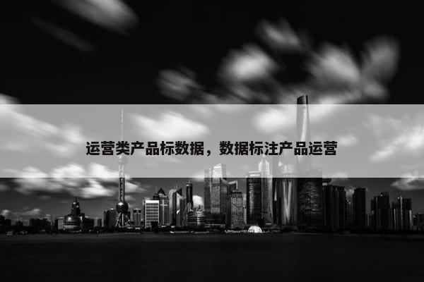 运营类产品标数据，数据标注产品运营