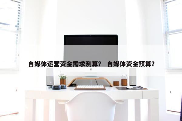 自媒体运营资金需求测算？ 自媒体资金预算？