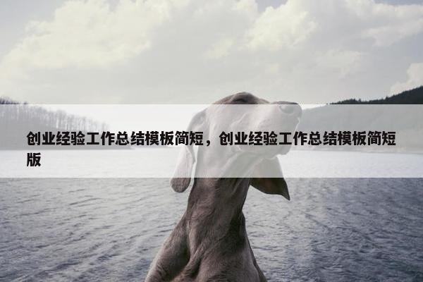 创业经验工作总结模板简短，创业经验工作总结模板简短版