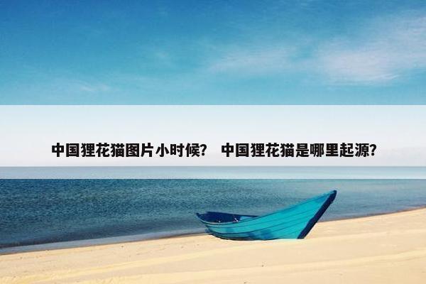 中国狸花猫图片小时候？ 中国狸花猫是哪里起源？