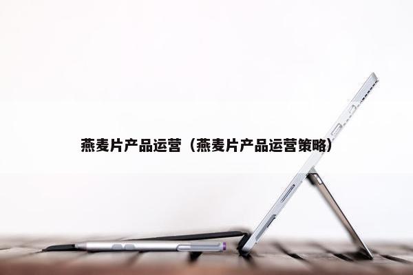 燕麦片产品运营（燕麦片产品运营策略）