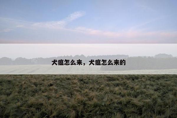 犬瘟怎么来，犬瘟怎么来的