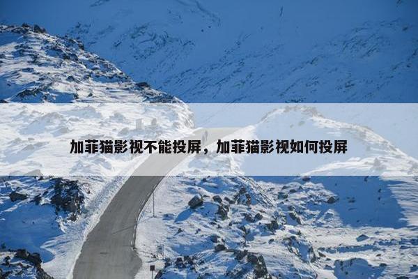 加菲猫影视不能投屏，加菲猫影视如何投屏