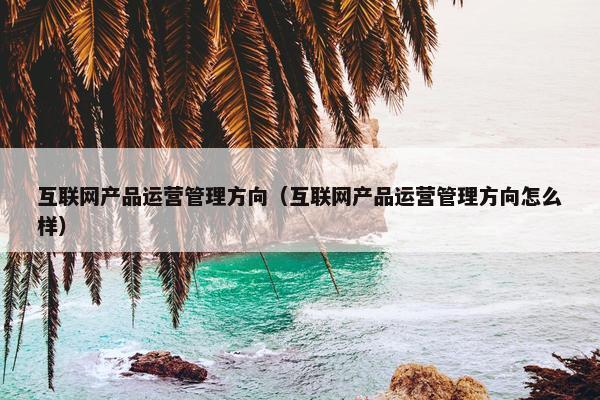互联网产品运营管理方向（互联网产品运营管理方向怎么样）