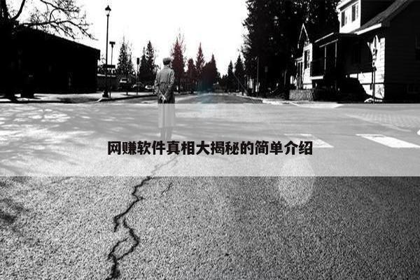 网赚软件真相大揭秘的简单介绍
