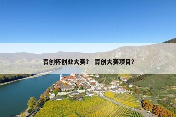 青创杯创业大赛？ 青创大赛项目？