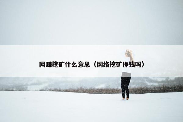 网赚挖矿什么意思（网络挖矿挣钱吗）