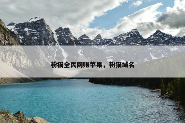 粉猫全民网赚苹果，粉猫域名