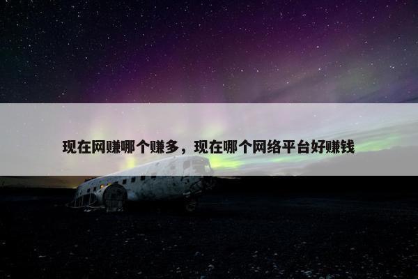 现在网赚哪个赚多，现在哪个网络平台好赚钱