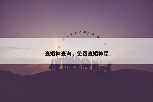 查婚神查询，免费查婚神星