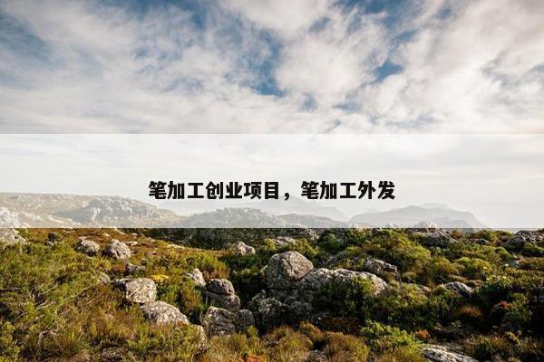笔加工创业项目，笔加工外发