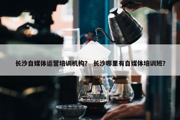 长沙自媒体运营培训机构？ 长沙哪里有自媒体培训班？
