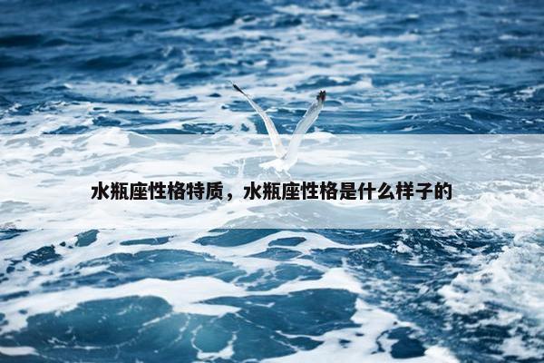 水瓶座性格特质，水瓶座性格是什么样子的