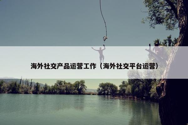 海外社交产品运营工作（海外社交平台运营）