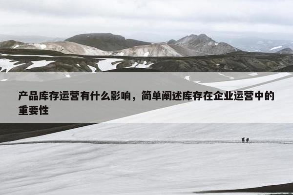 产品库存运营有什么影响，简单阐述库存在企业运营中的重要性