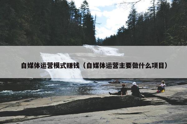 自媒体运营模式赚钱（自媒体运营主要做什么项目）