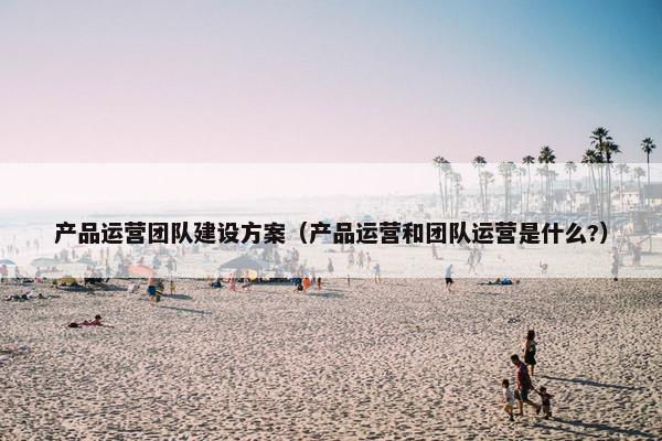 产品运营团队建设方案（产品运营和团队运营是什么?）