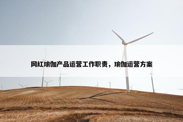 网红瑜伽产品运营工作职责，瑜伽运营方案