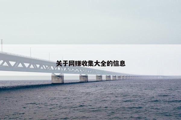 关于网赚收集大全的信息