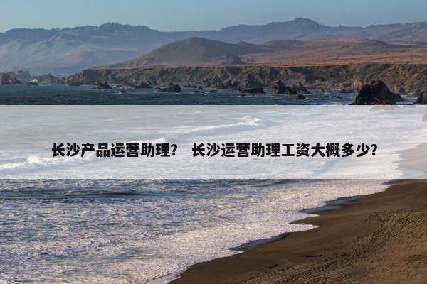 长沙产品运营助理？ 长沙运营助理工资大概多少？