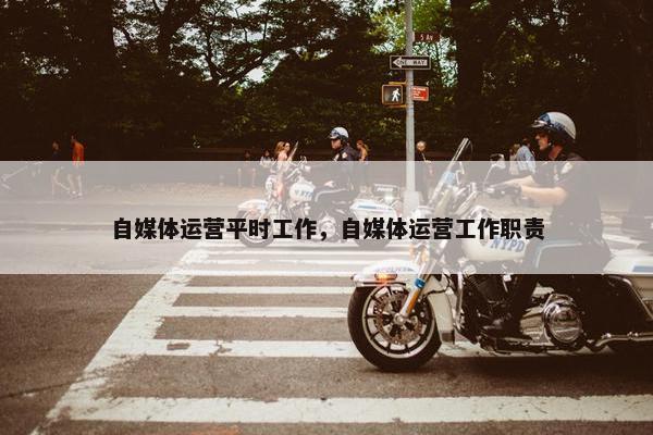 自媒体运营平时工作，自媒体运营工作职责