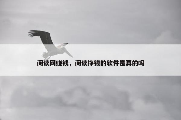 阅读网赚钱，阅读挣钱的软件是真的吗