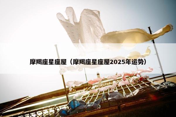 摩羯座星座屋（摩羯座星座屋2025年运势）