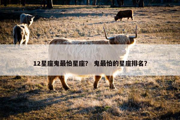12星座鬼最怕星座？ 鬼最怕的星座排名？