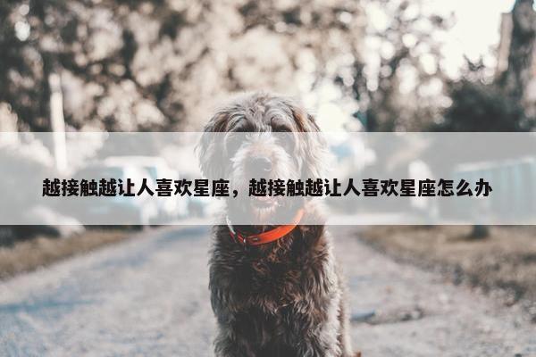 越接触越让人喜欢星座，越接触越让人喜欢星座怎么办