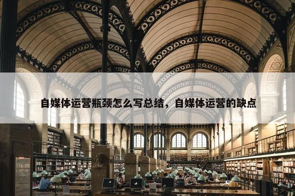 自媒体运营瓶颈怎么写总结，自媒体运营的缺点