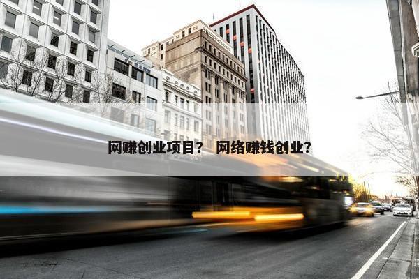 网赚创业项目？ 网络赚钱创业？