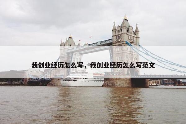 我创业经历怎么写，我创业经历怎么写范文