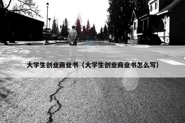 大学生创业商业书（大学生创业商业书怎么写）