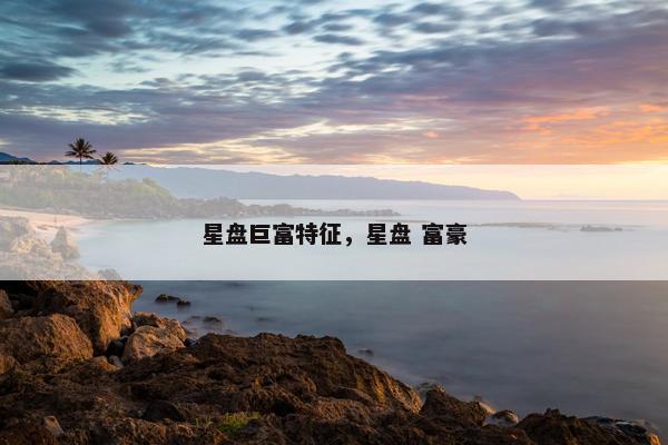 星盘巨富特征，星盘 富豪