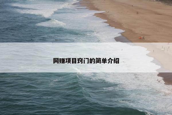 网赚项目窍门的简单介绍
