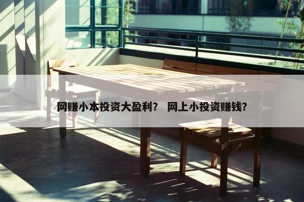 网赚小本投资大盈利？ 网上小投资赚钱？
