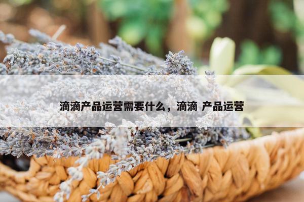 滴滴产品运营需要什么，滴滴 产品运营