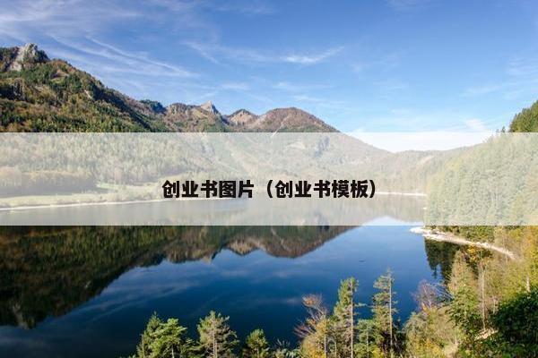 创业书图片（创业书模板）