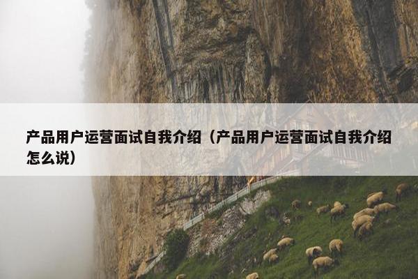 产品用户运营面试自我介绍（产品用户运营面试自我介绍怎么说）