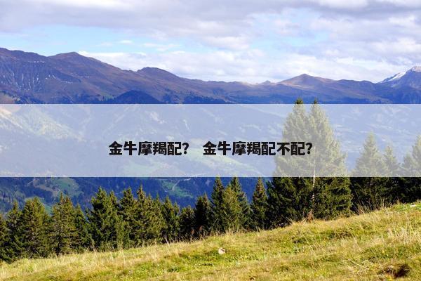 金牛摩羯配？ 金牛摩羯配不配？