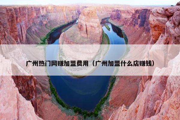 广州热门网赚加盟费用（广州加盟什么店赚钱）