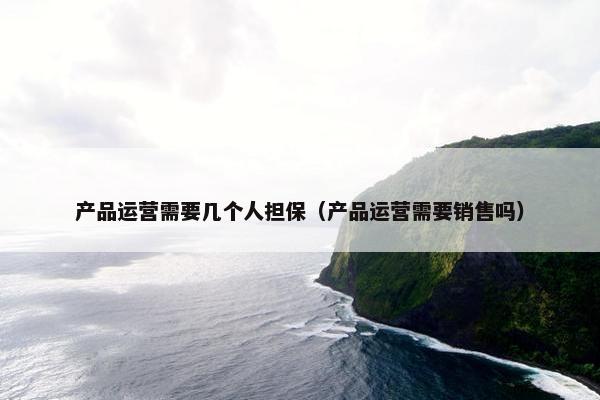 产品运营需要几个人担保（产品运营需要销售吗）