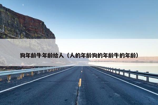 狗年龄牛年龄给人（人的年龄狗的年龄牛的年龄）