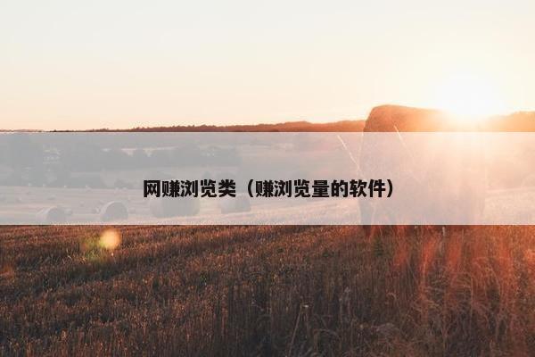 网赚浏览类（赚浏览量的软件）