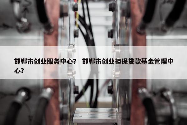 邯郸市创业服务中心？ 邯郸市创业担保贷款基金管理中心？